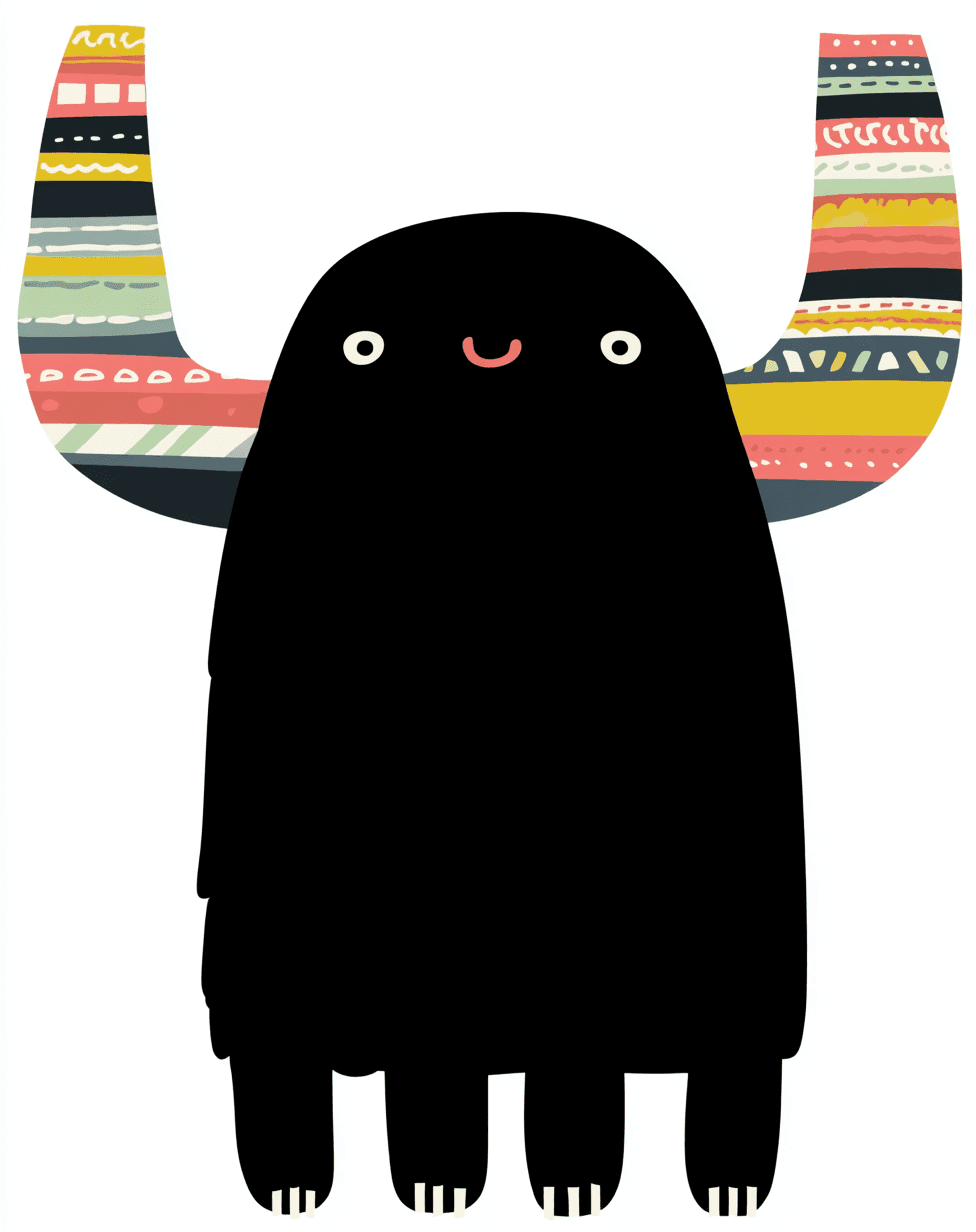 Cute Monster Rest original repeating artwork