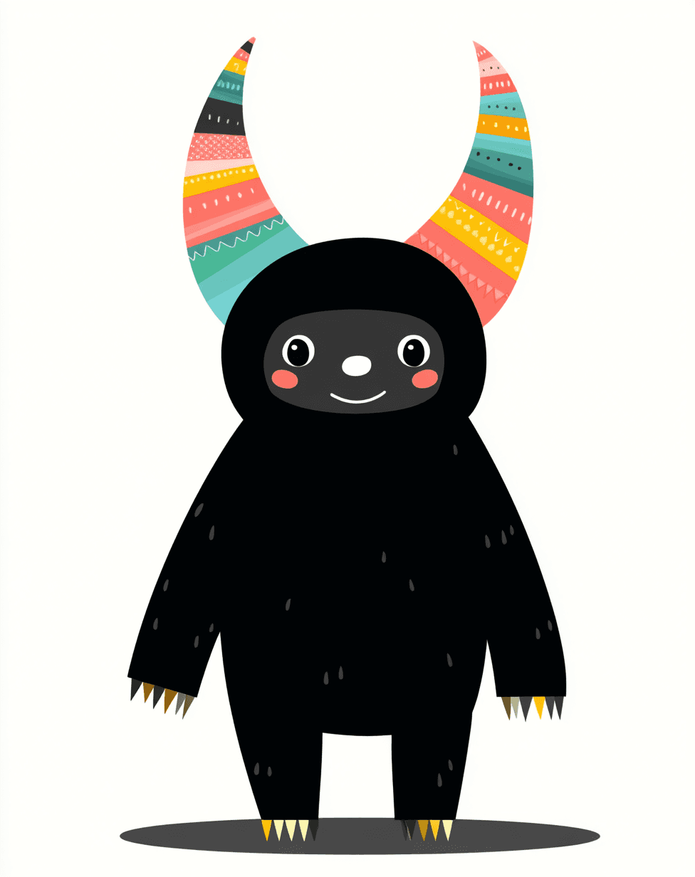 Cute Monster Gang original repeating artwork