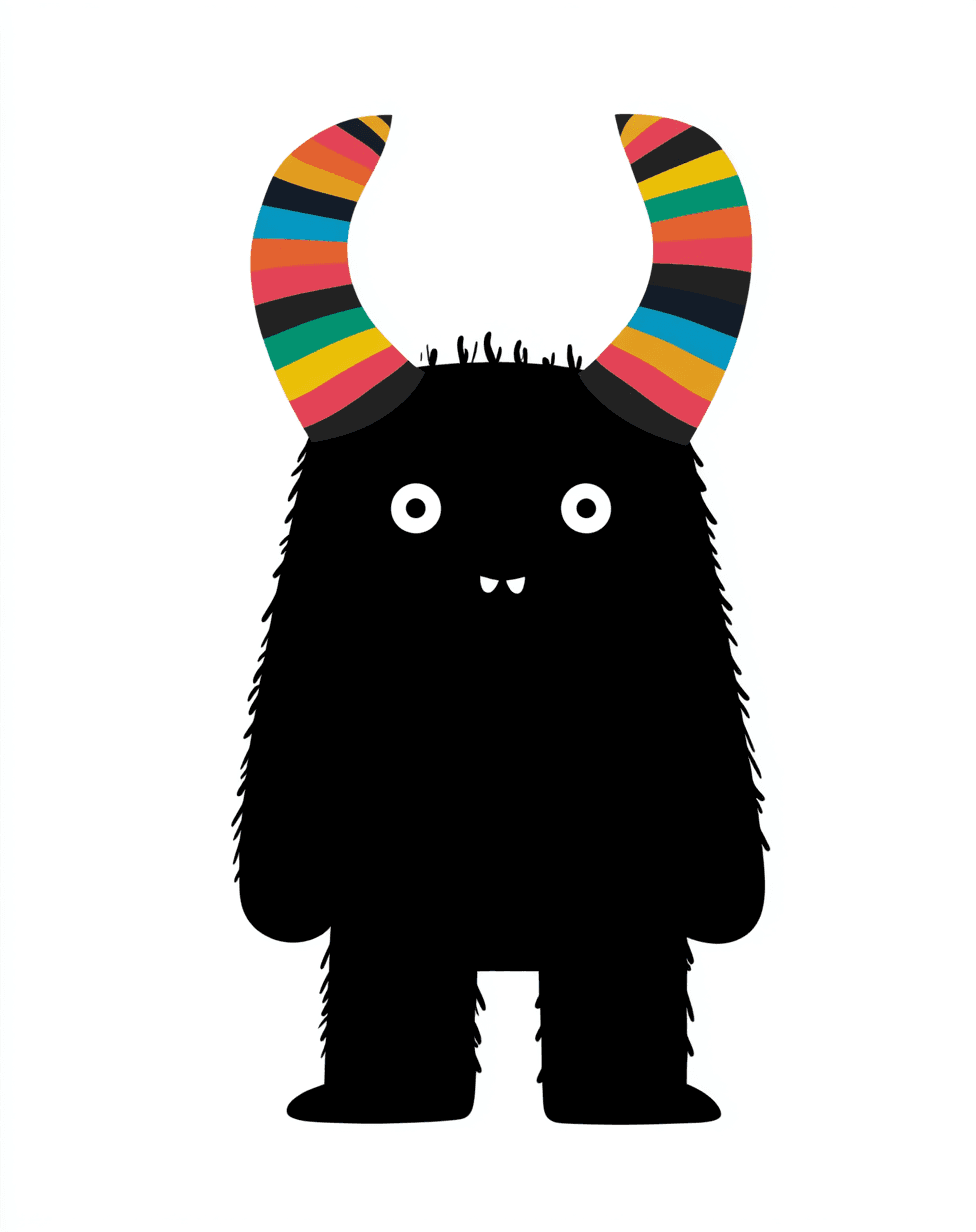 Cute Monster Subway original repeating artwork