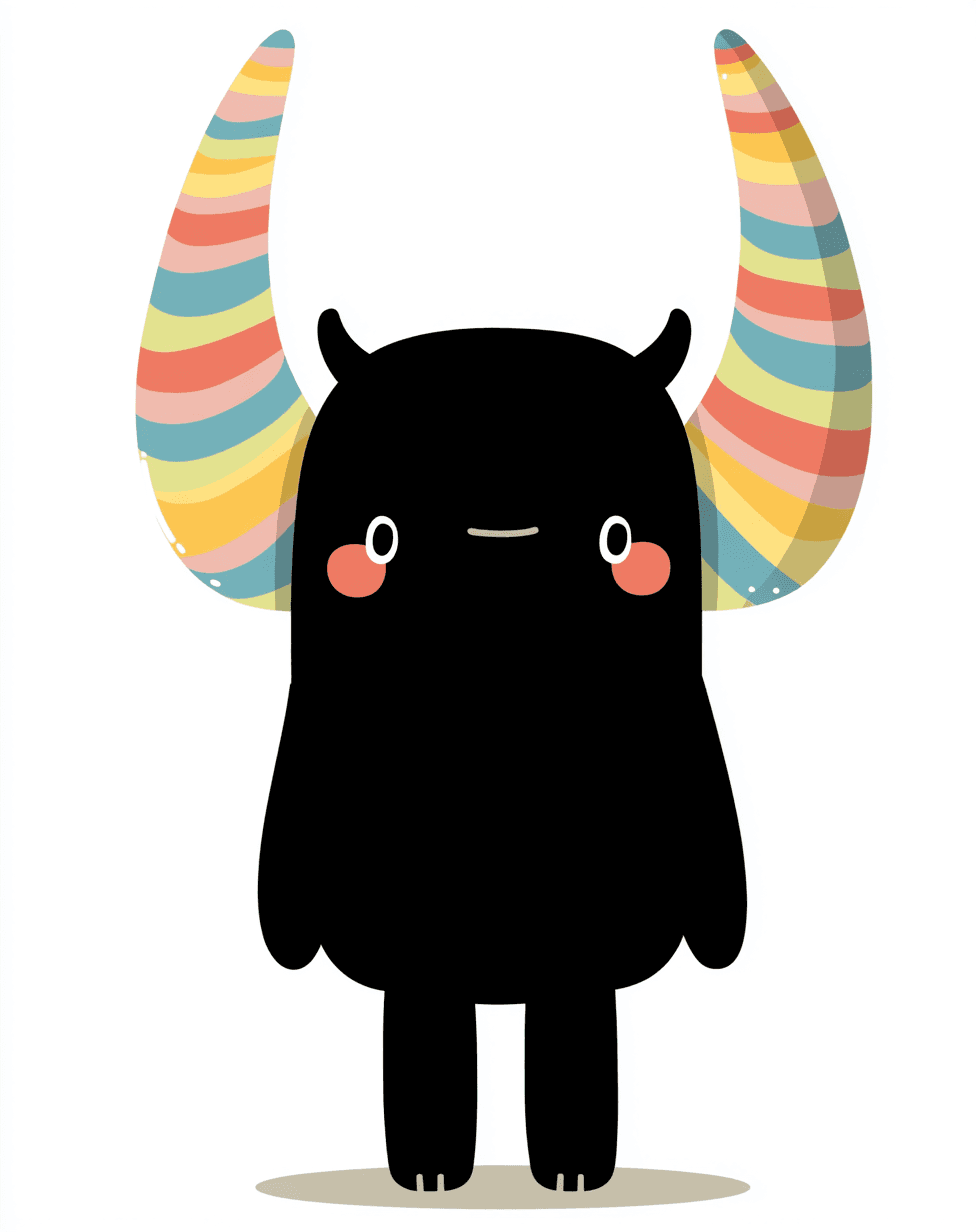 Cute Monster Mono original repeating artwork