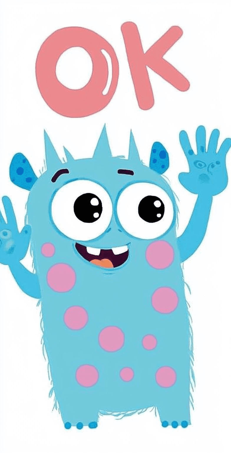 Cute Monster Autumn original repeating artwork