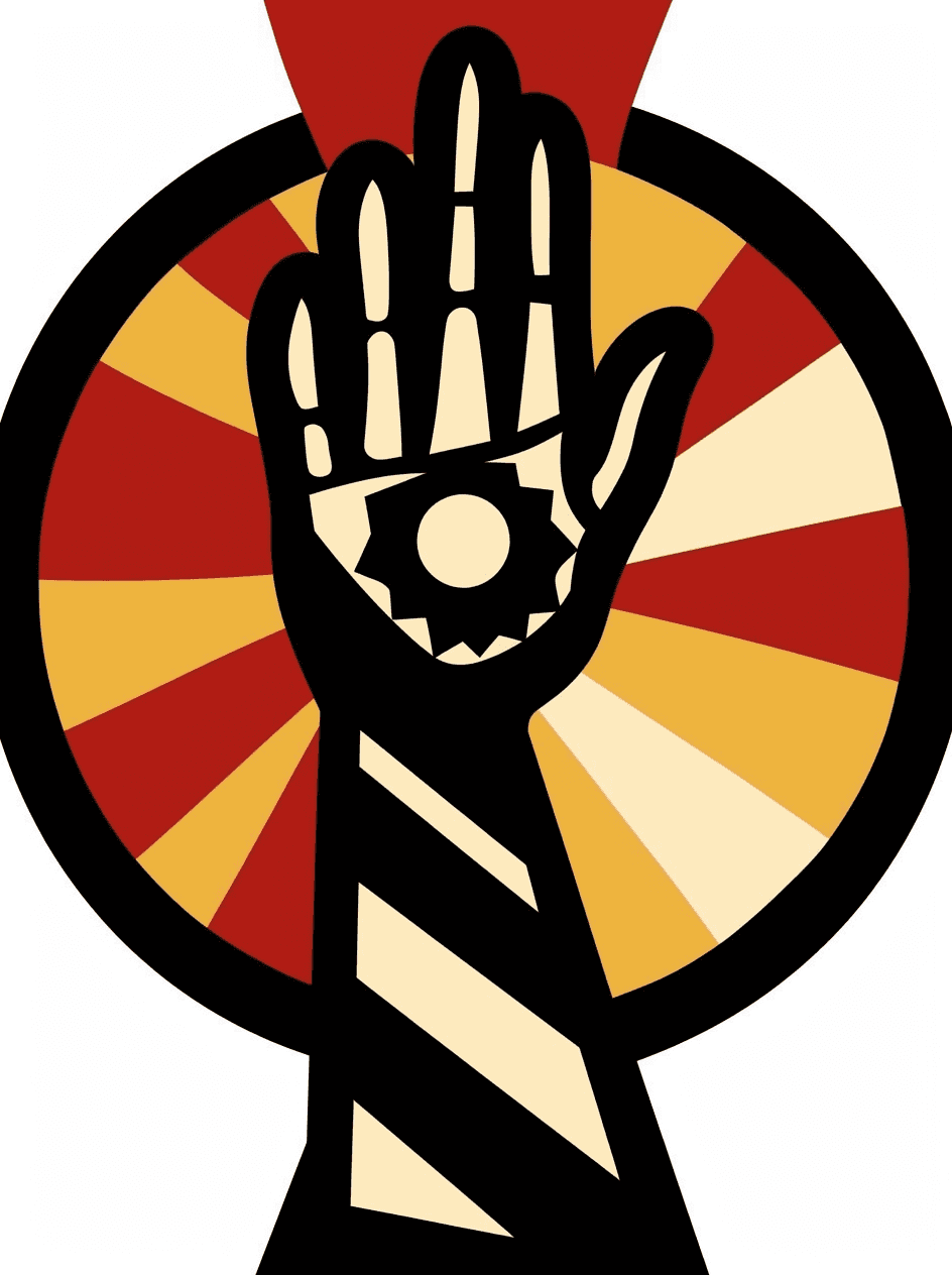 Hand Blast original repeating artwork