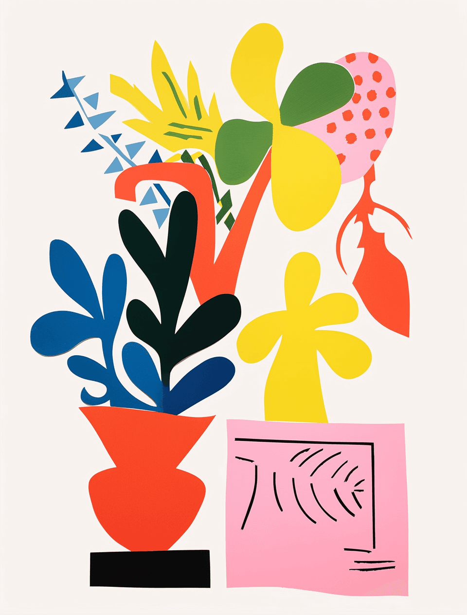 Plants Slide original repeating artwork