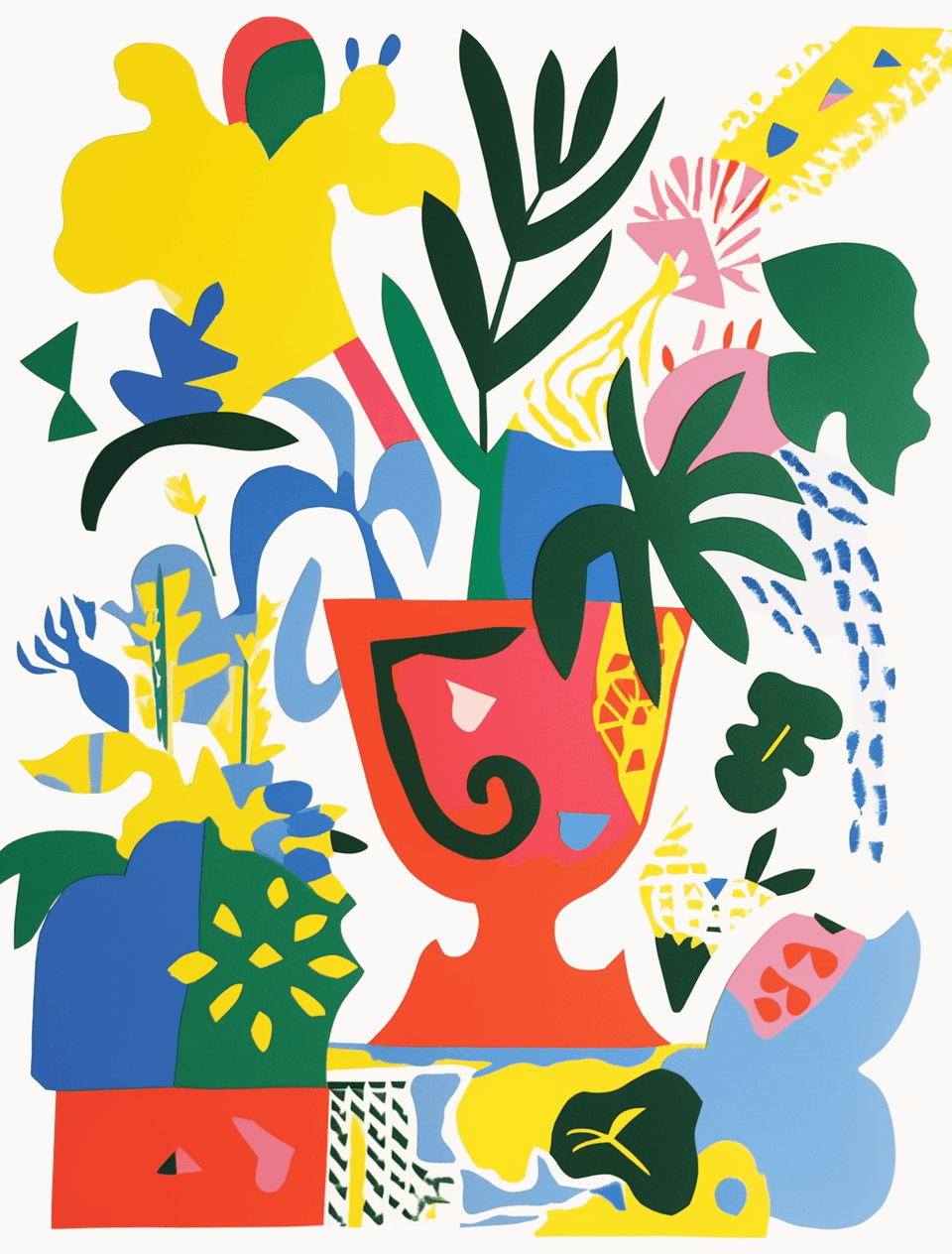 Plants Kick original repeating artwork
