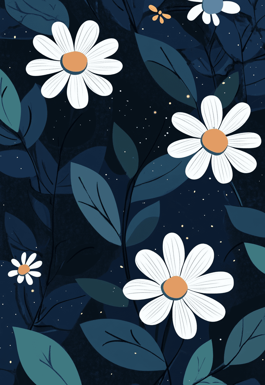 Plants Mono original repeating artwork