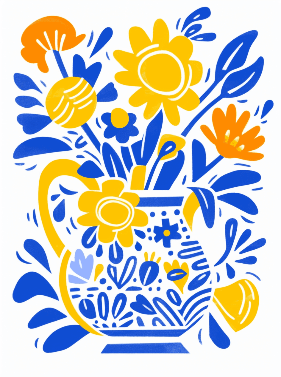 Plants Rush original repeating artwork