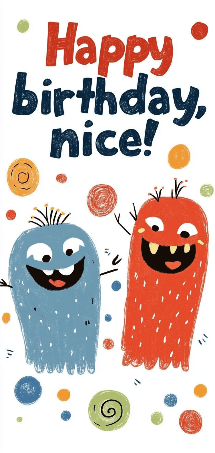 Cute Monster Flip original repeating artwork