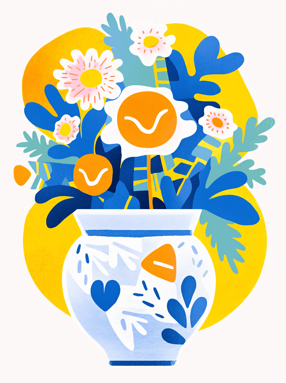Plants Team original repeating artwork