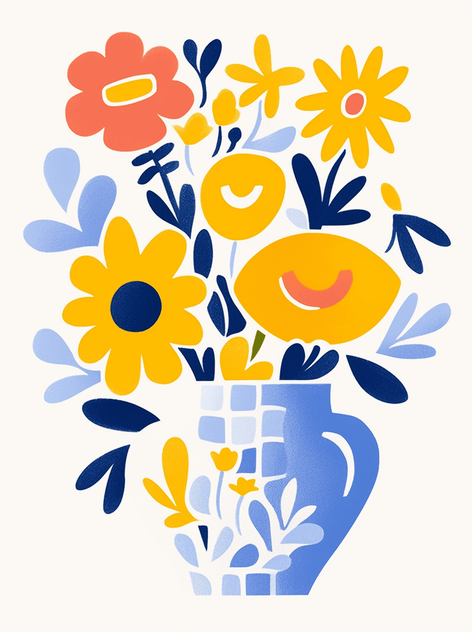 Plants Loop original repeating artwork