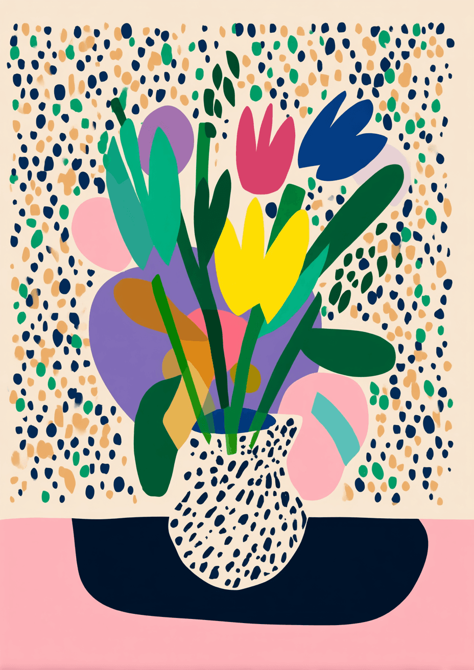 Plants Snap original repeating artwork