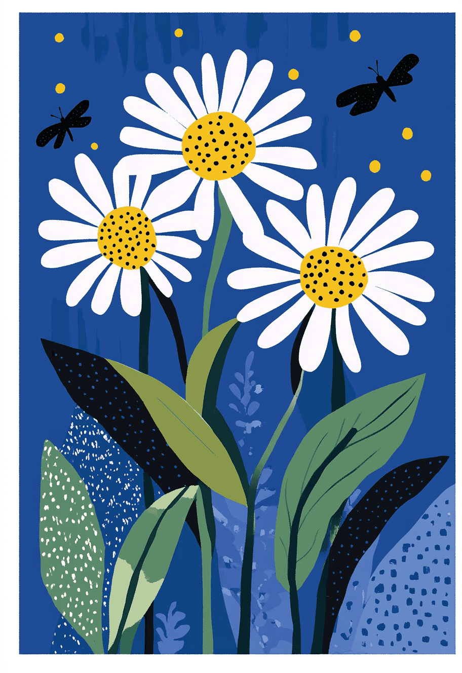 Plants Spin original repeating artwork