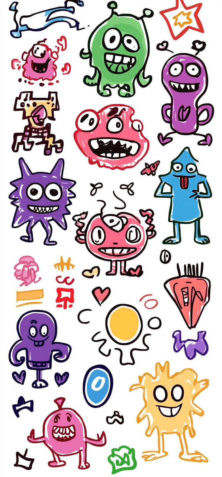 Monster 019 original repeating artwork