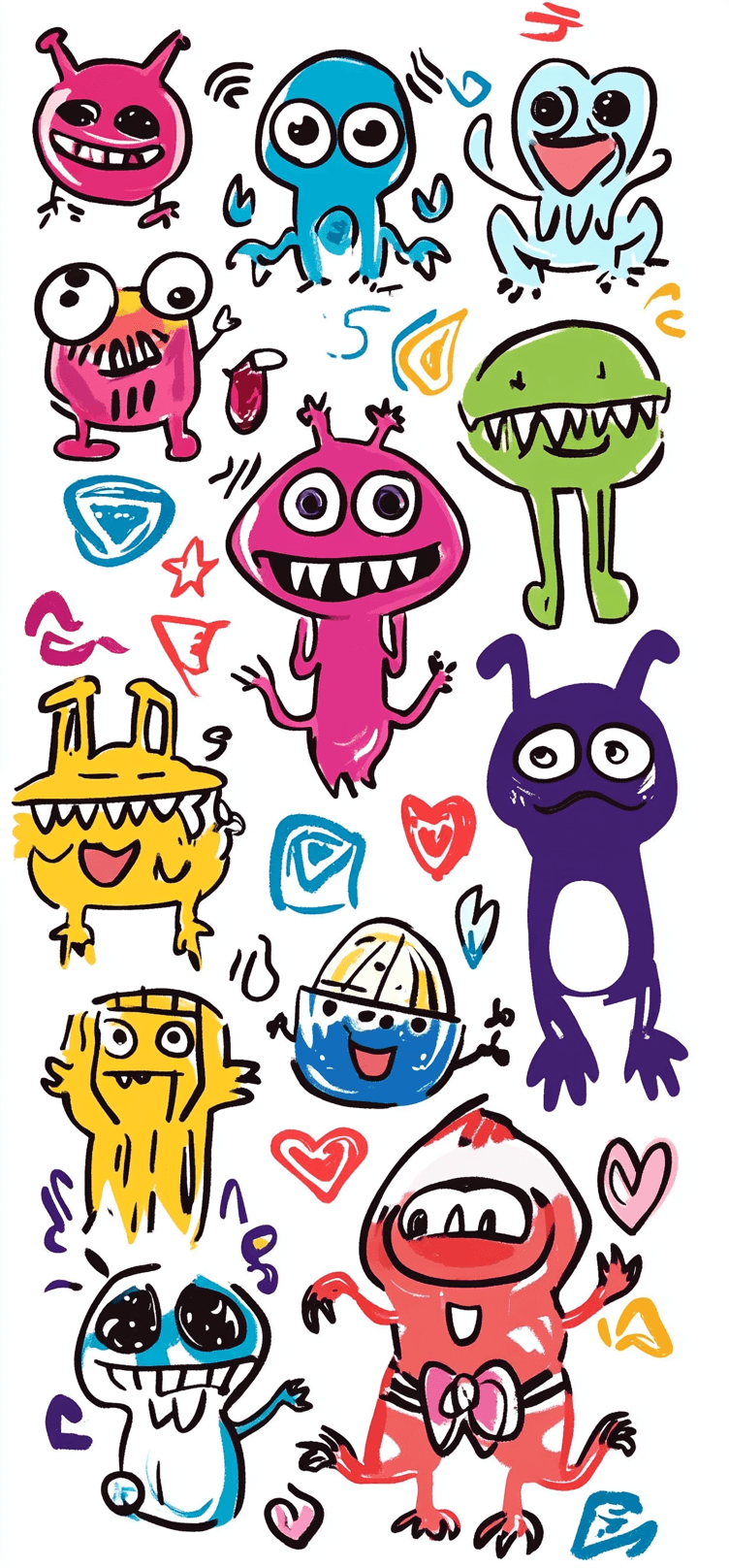 Monster 007 original repeating artwork