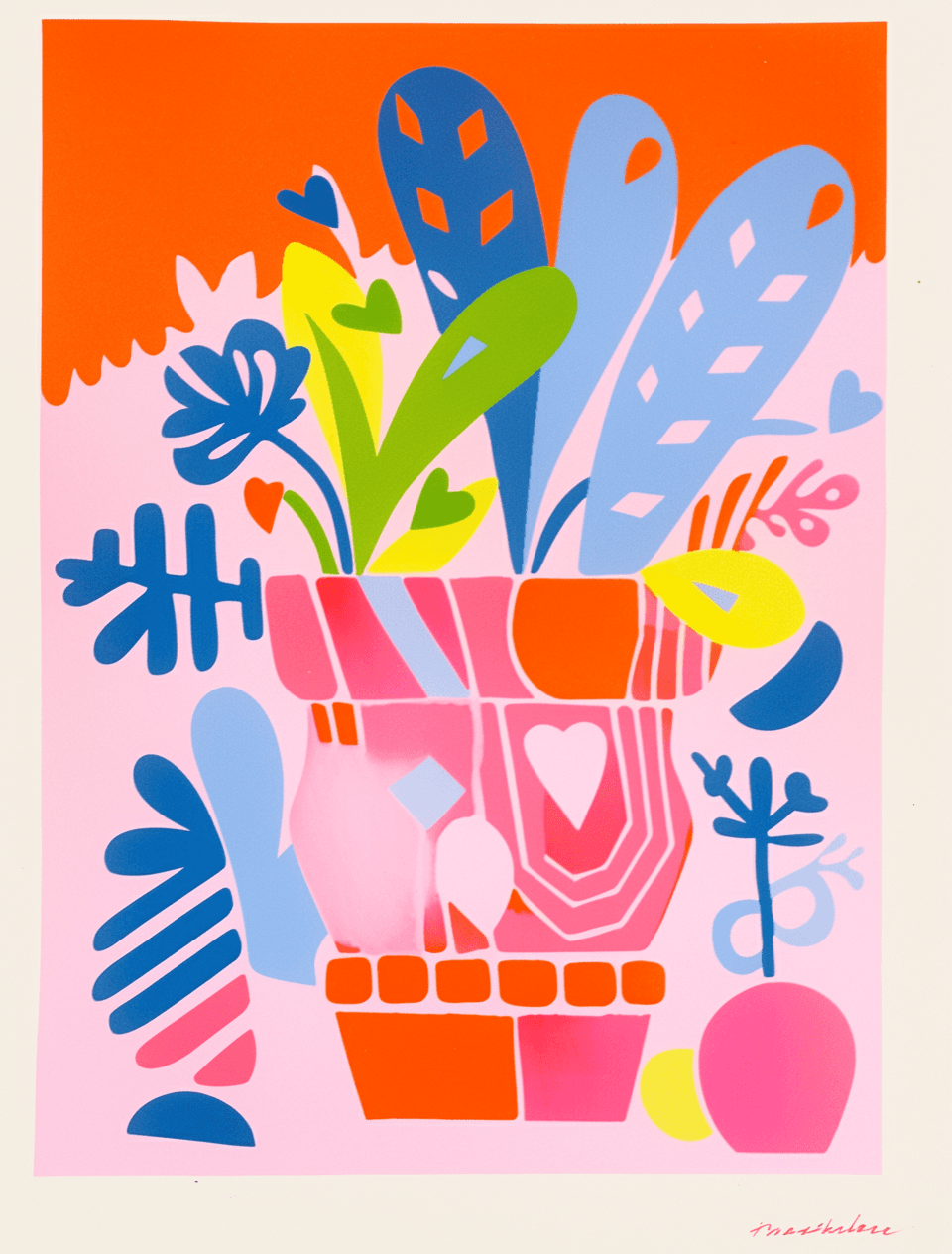 Plants Hue original repeating artwork