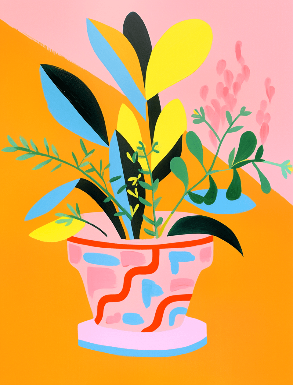Plants Bright original repeating artwork