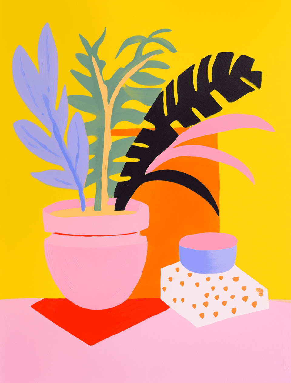 Plants Rhythm original repeating artwork