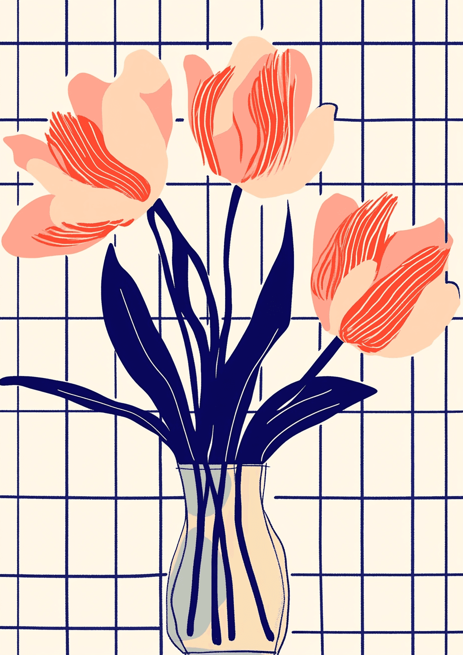 Bloom Dawn original repeating artwork