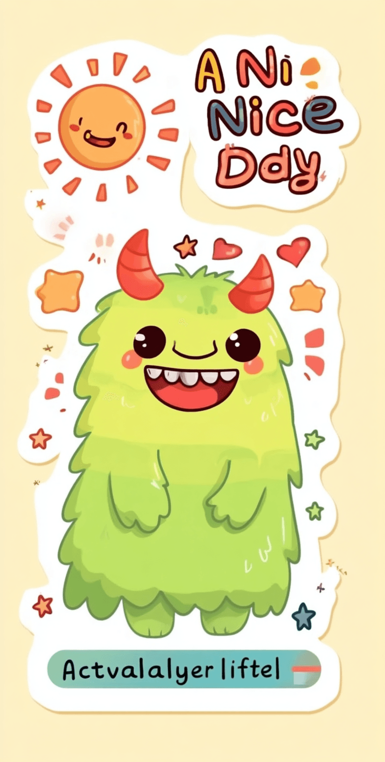Monster 004 original repeating artwork