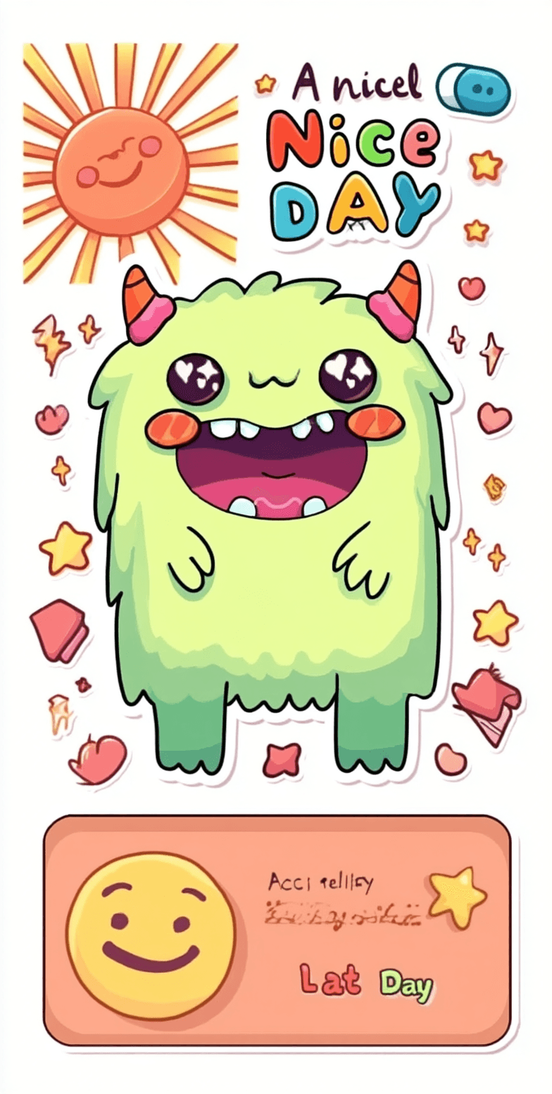 Monster 010 original repeating artwork