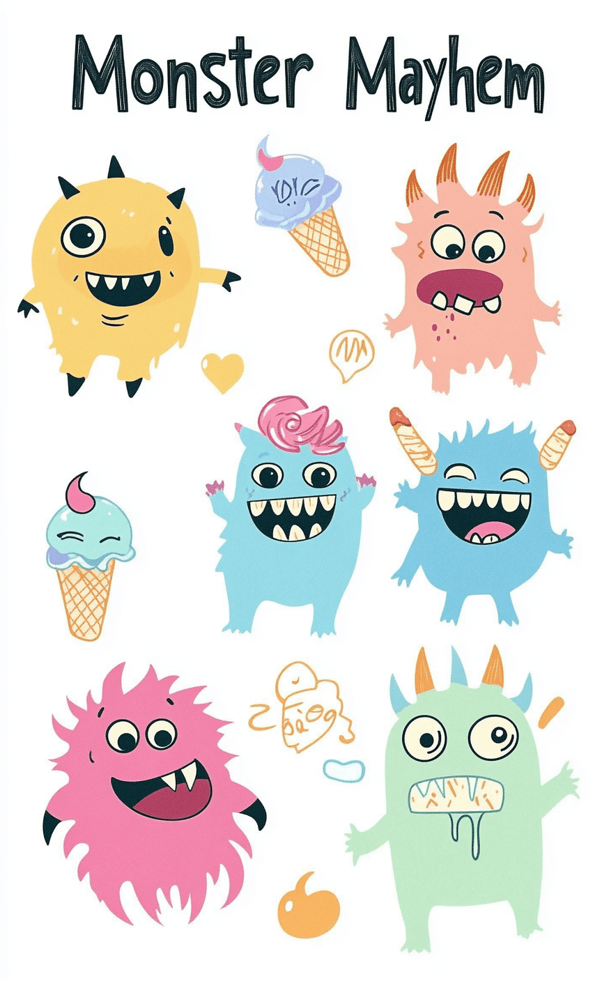 Monster 087 original repeating artwork