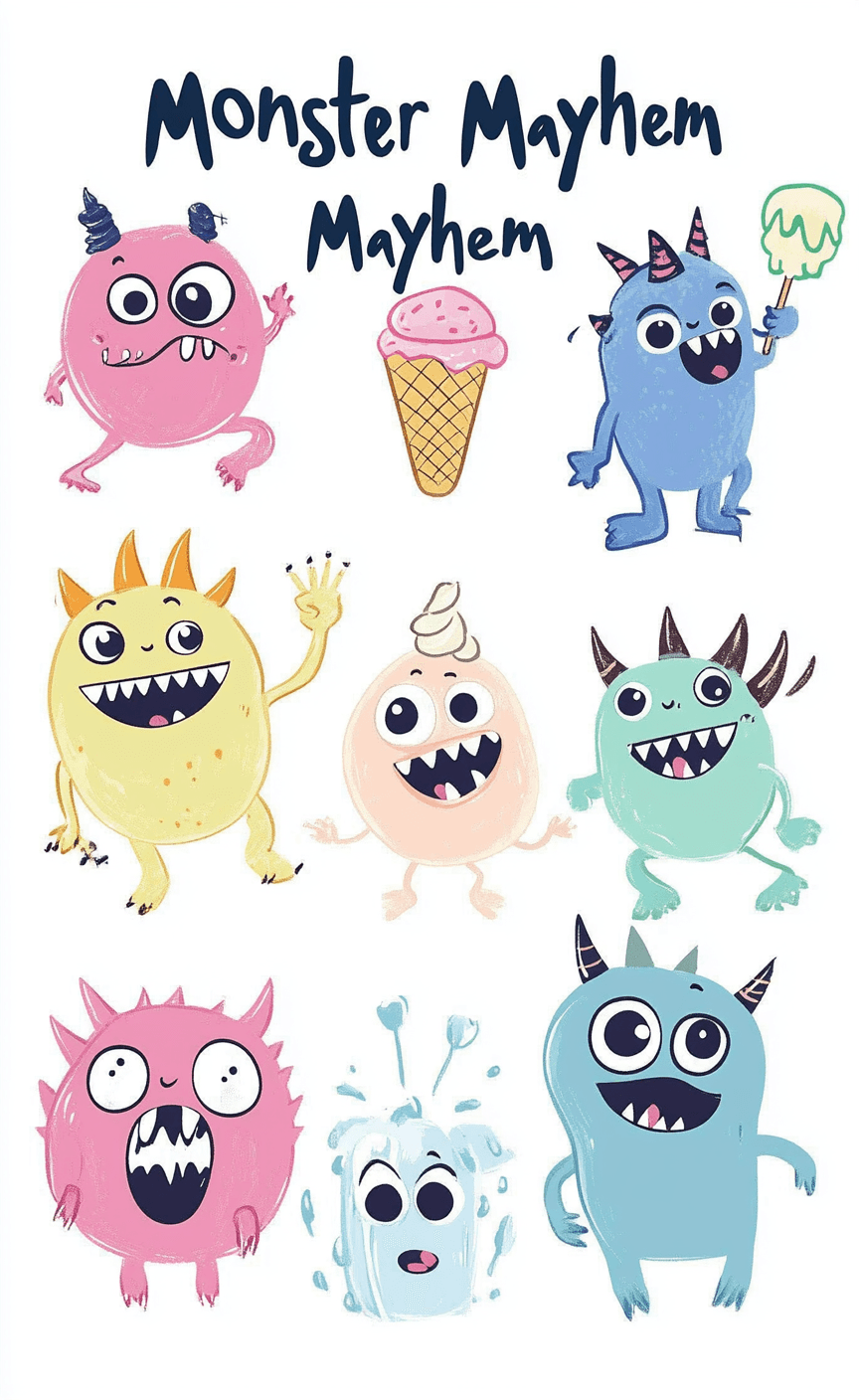 Monster 219 original repeating artwork