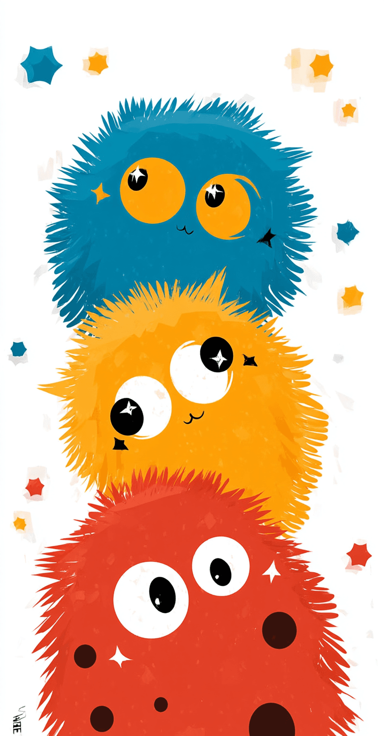 Funny Ball 003 original repeating artwork