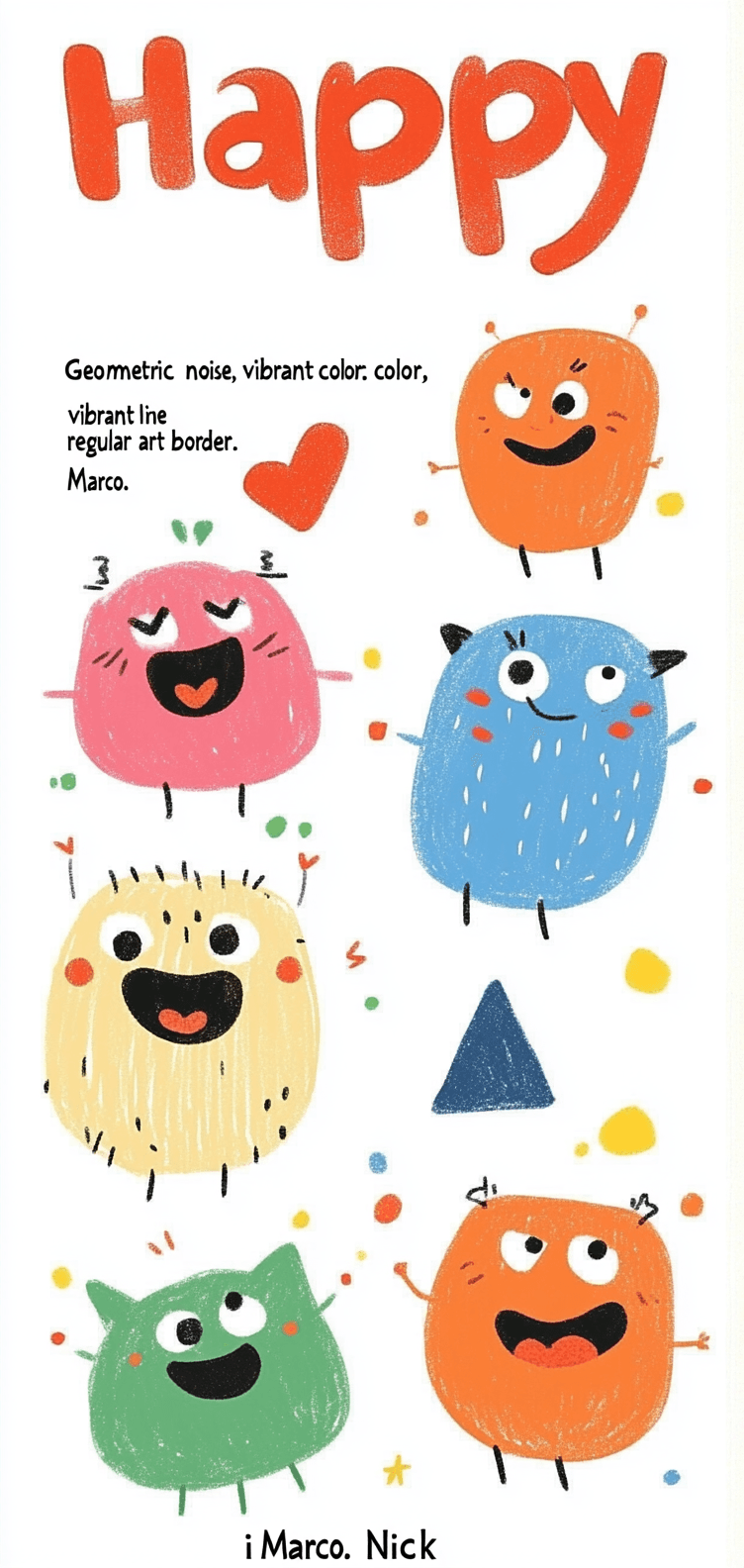 Monster Series original repeating artwork