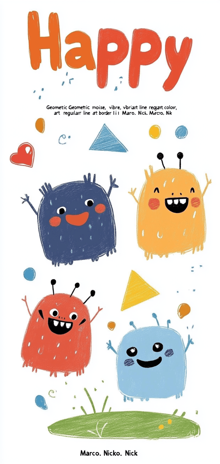 Monster Moonlit original repeating artwork