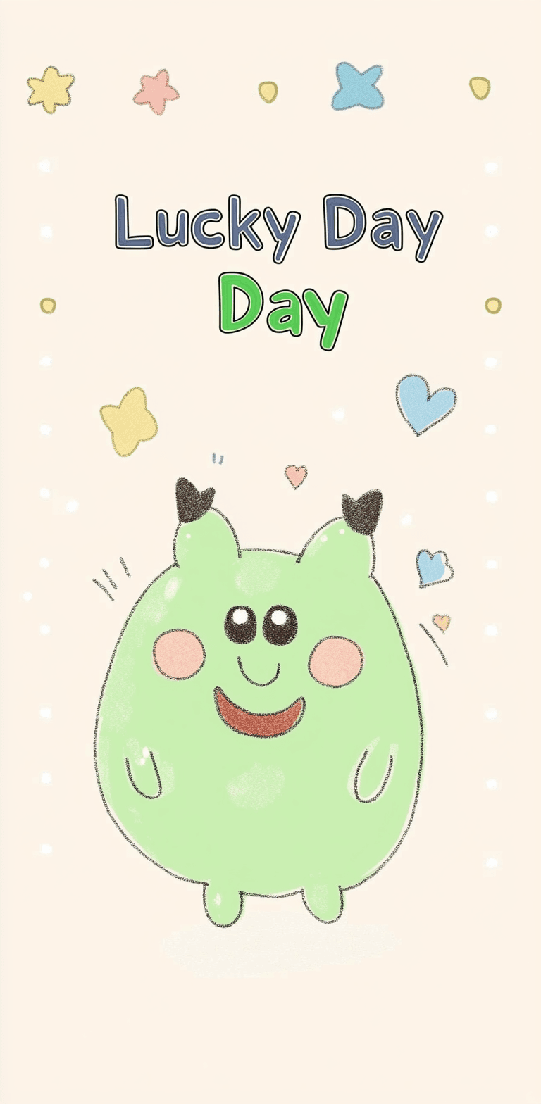 Cute Monster Daybreak original repeating artwork