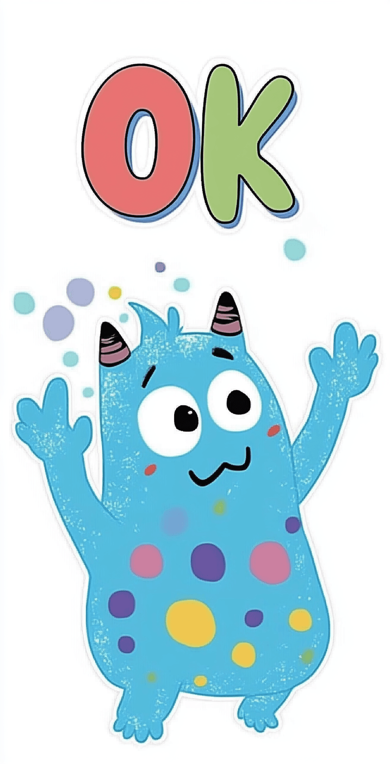 Cute Monster Onyx original repeating artwork