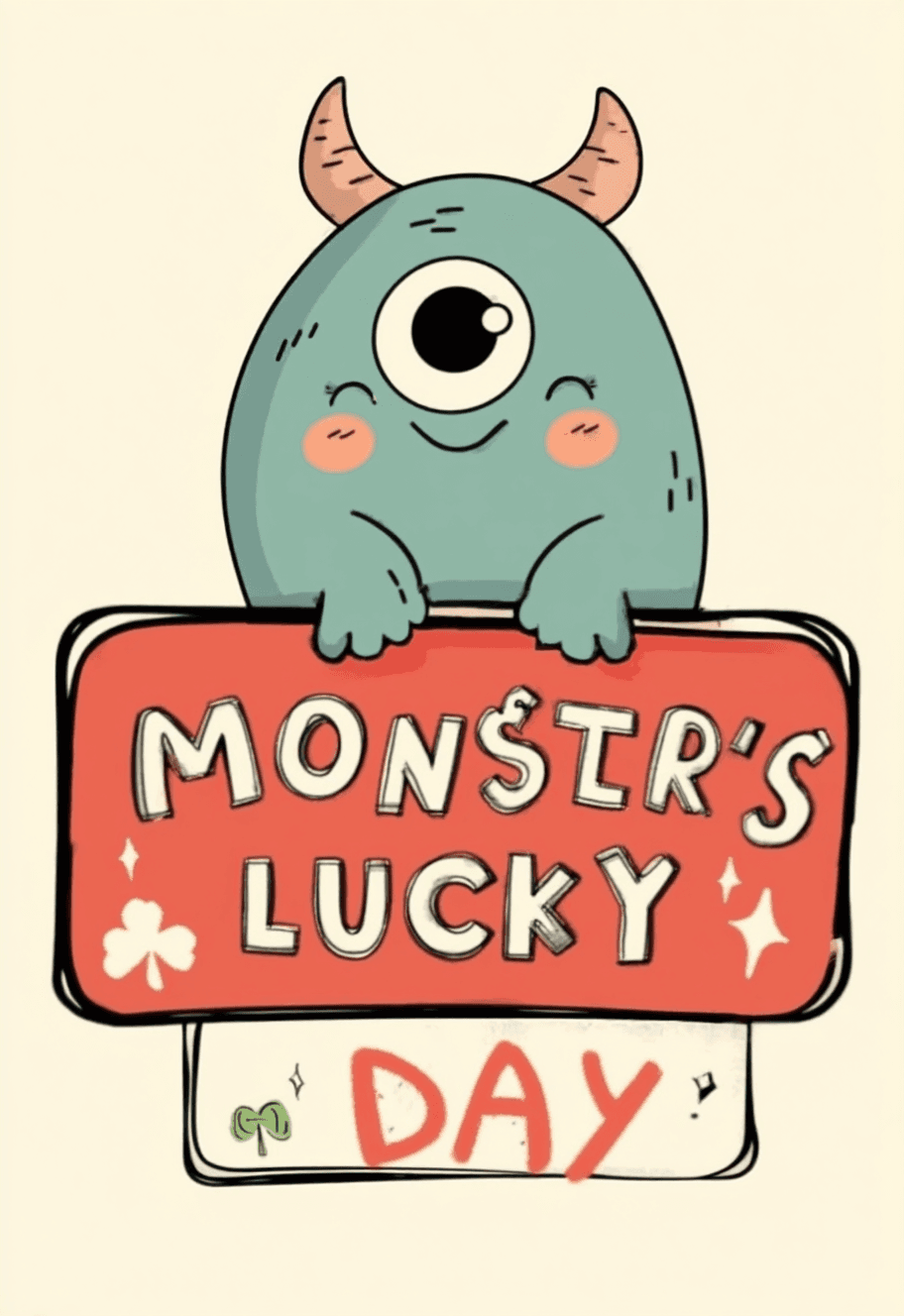 Cute Monster Flow original repeating artwork