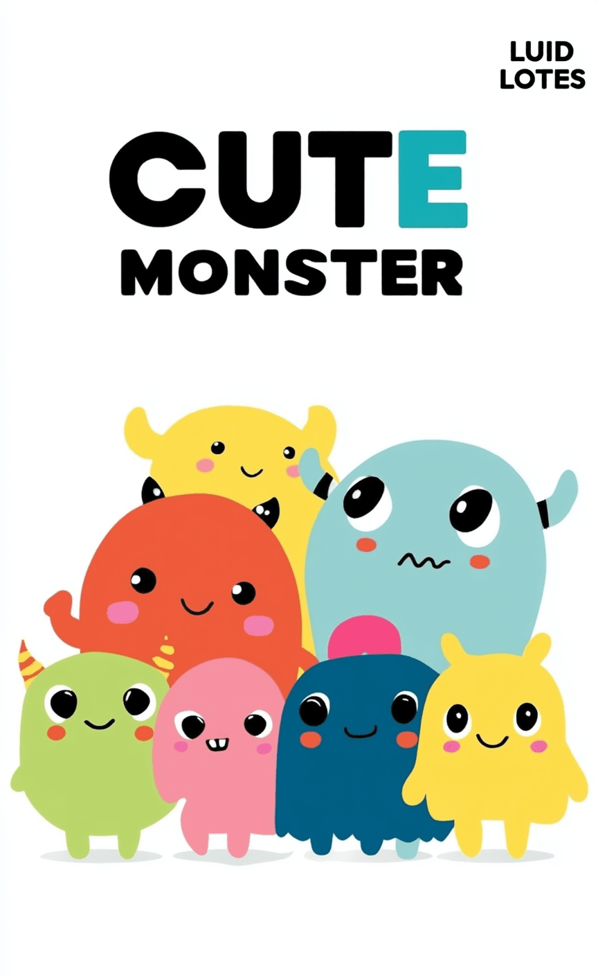 Cute Monster Dawn original repeating artwork