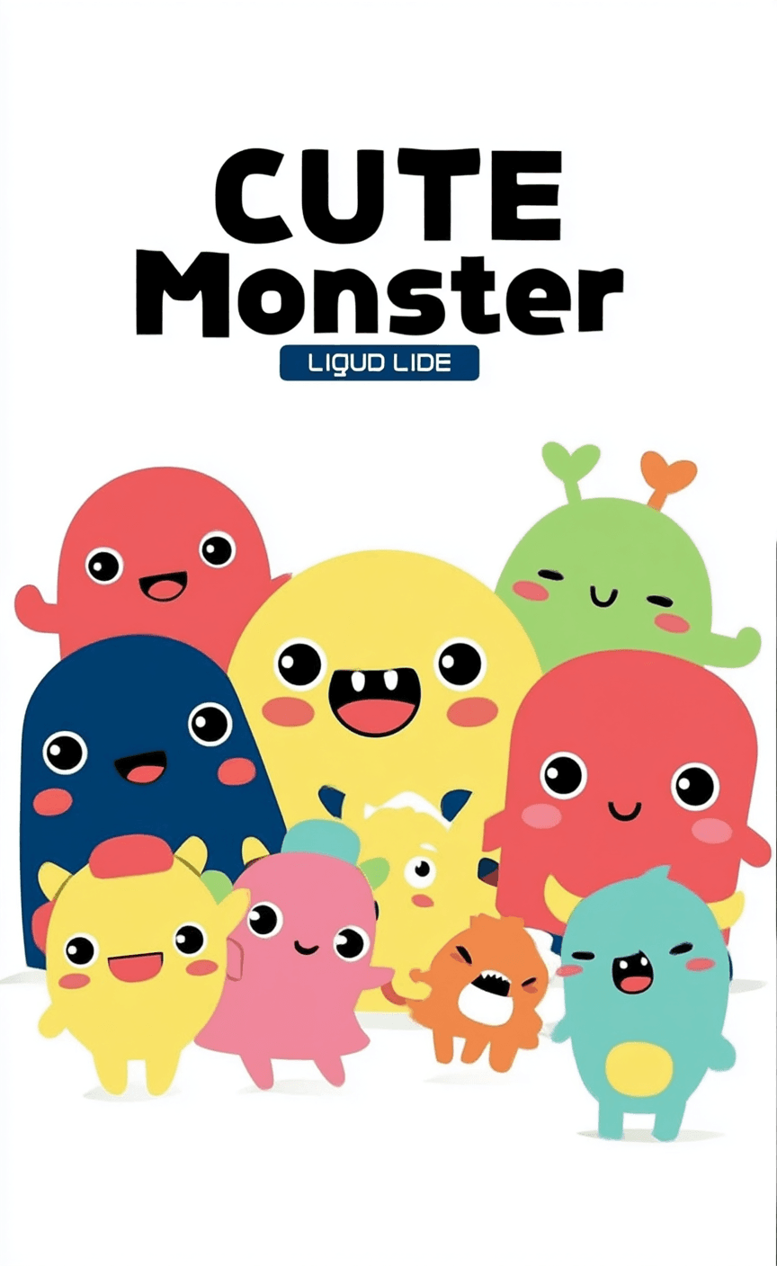 Cute Monster Festival original repeating artwork
