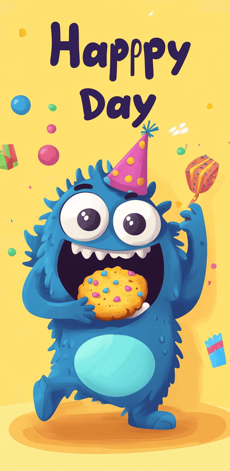 Quirky Party original repeating artwork