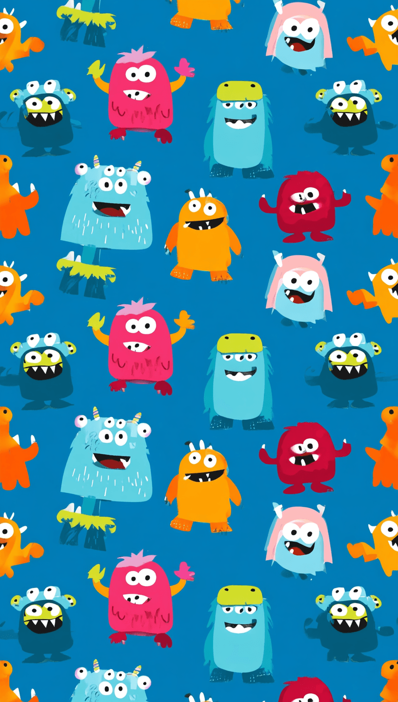 Monster 184 original repeating artwork