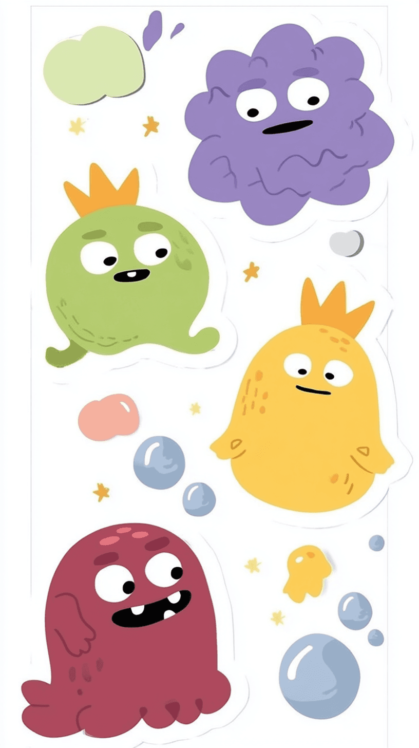 Cartoon Flare original repeating artwork