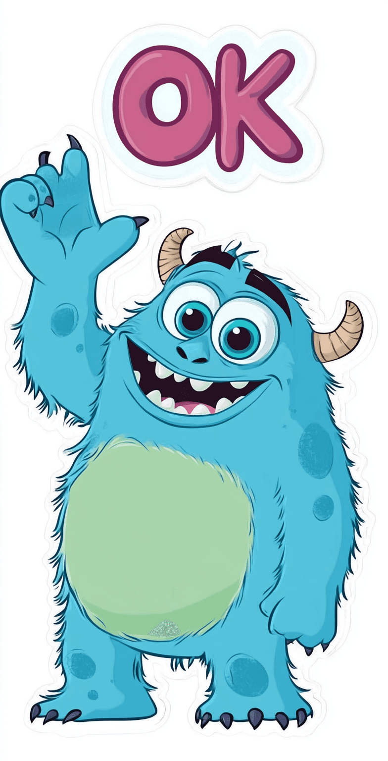 Cute Monster Bounce original repeating artwork