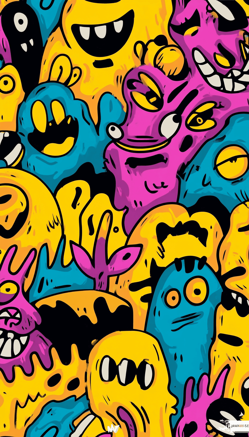 Monster 081 original repeating artwork