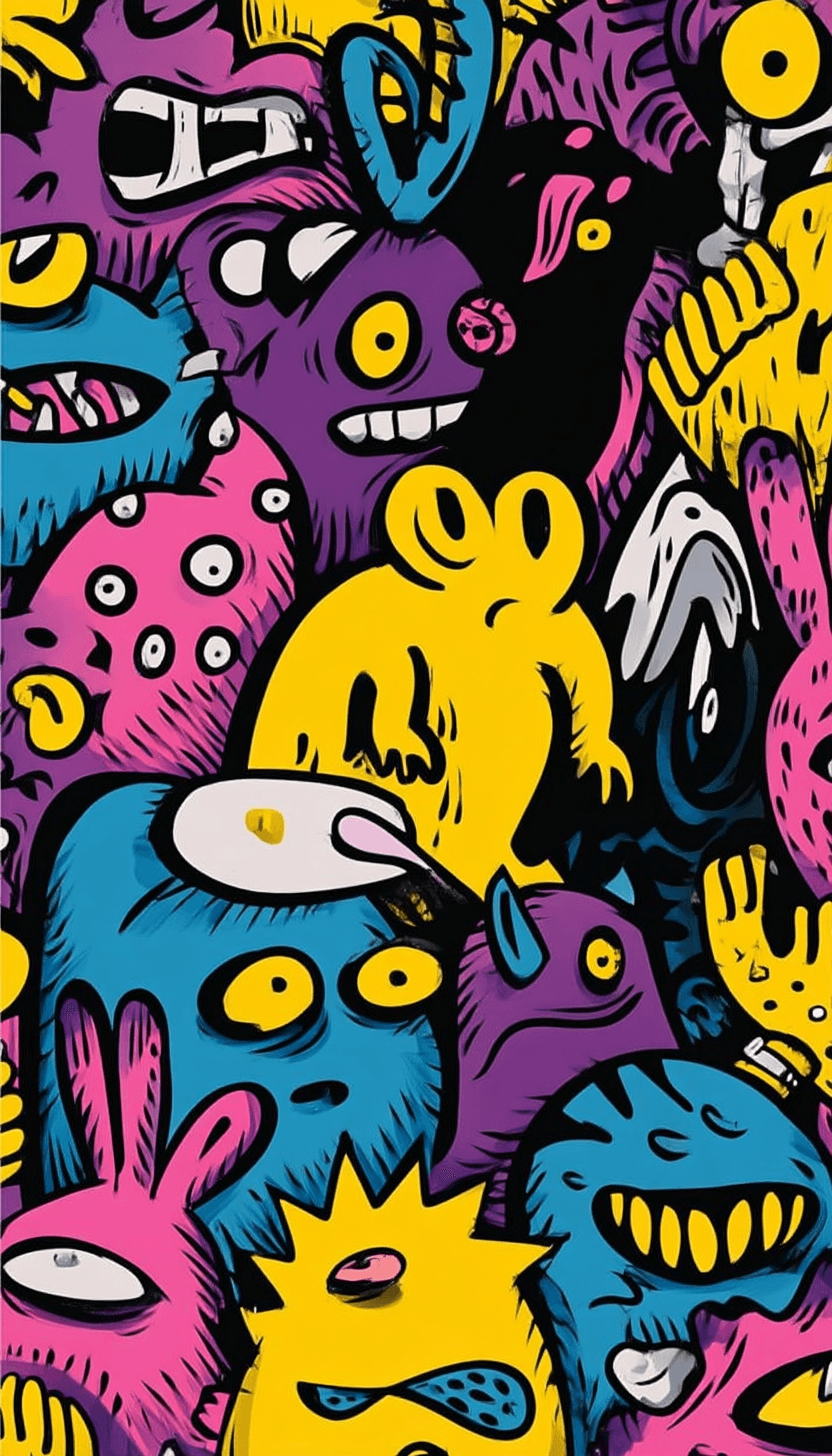 Monster Point original repeating artwork