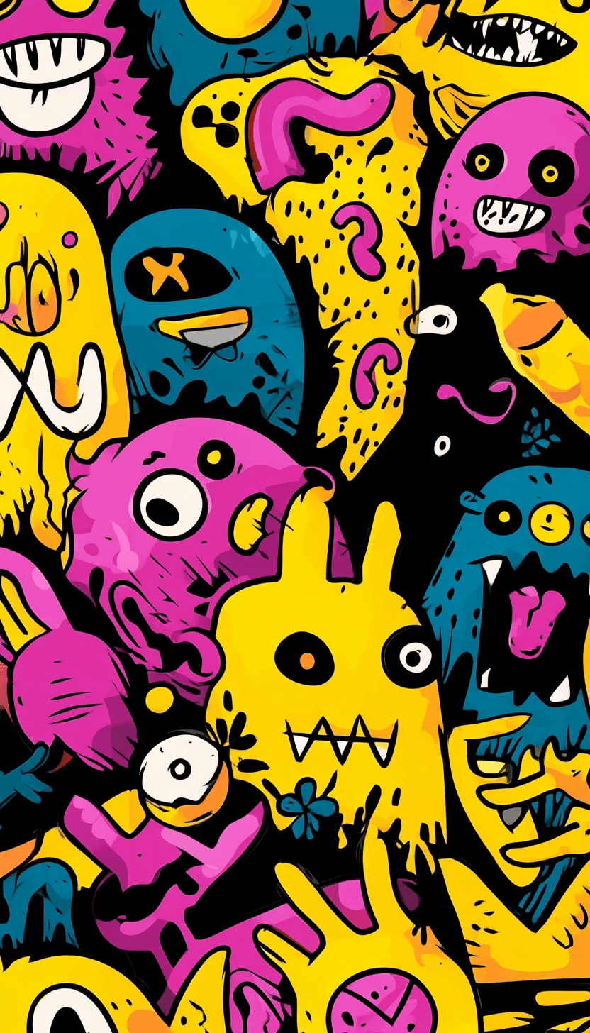 Monster 057 original repeating artwork