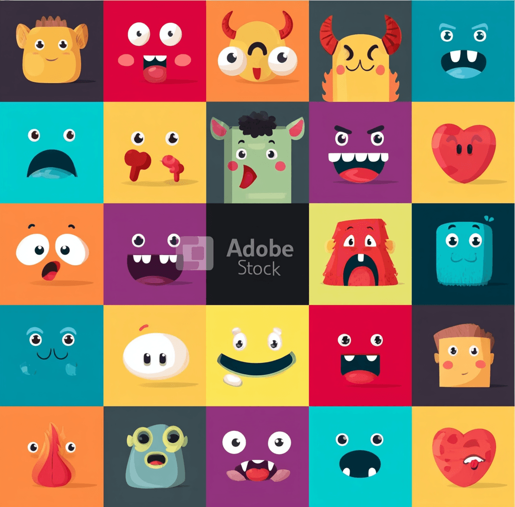 Quirky Icon original repeating artwork