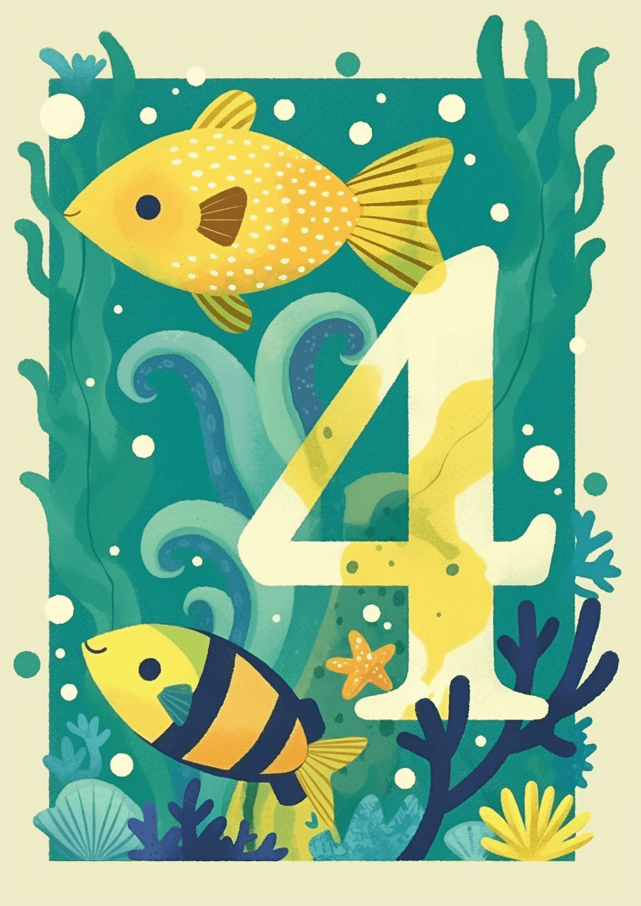 Animal Number 119 original repeating artwork