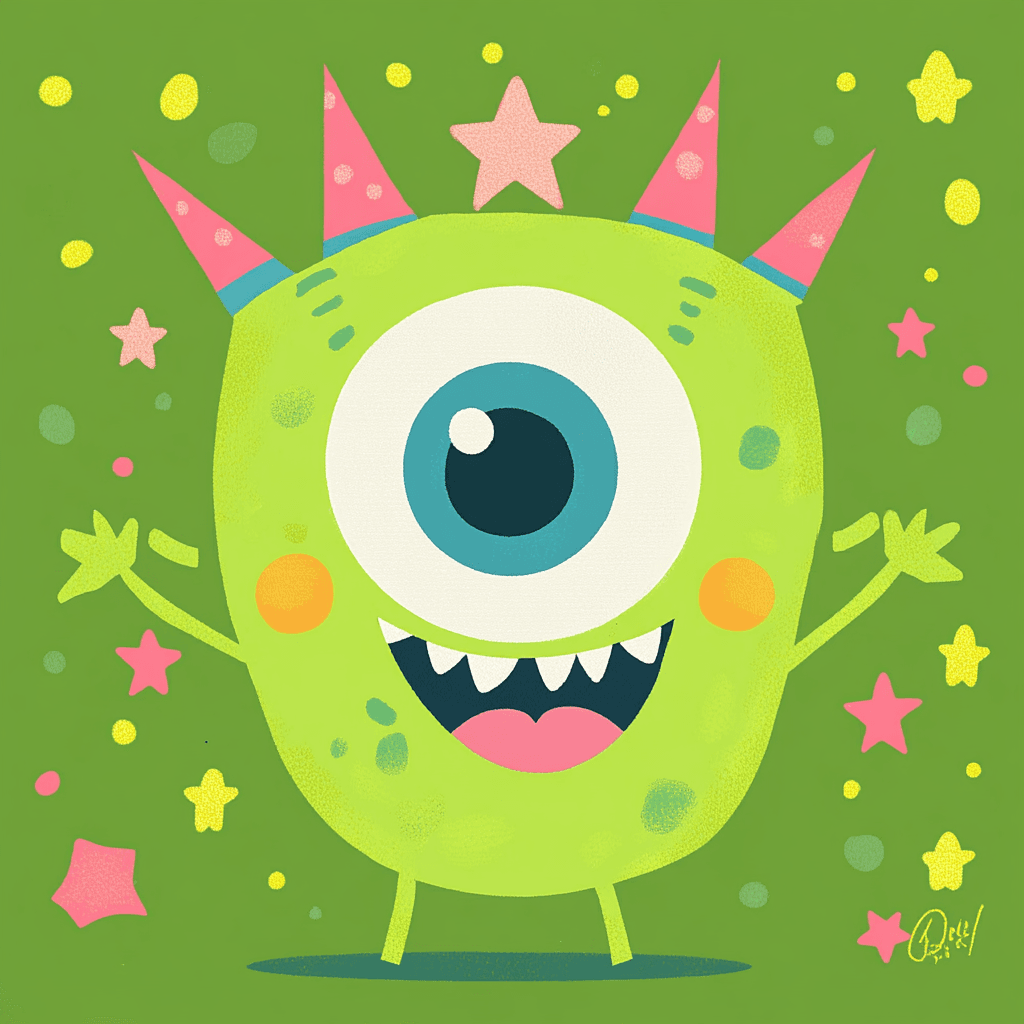 Cartoon Elf Shine original repeating artwork