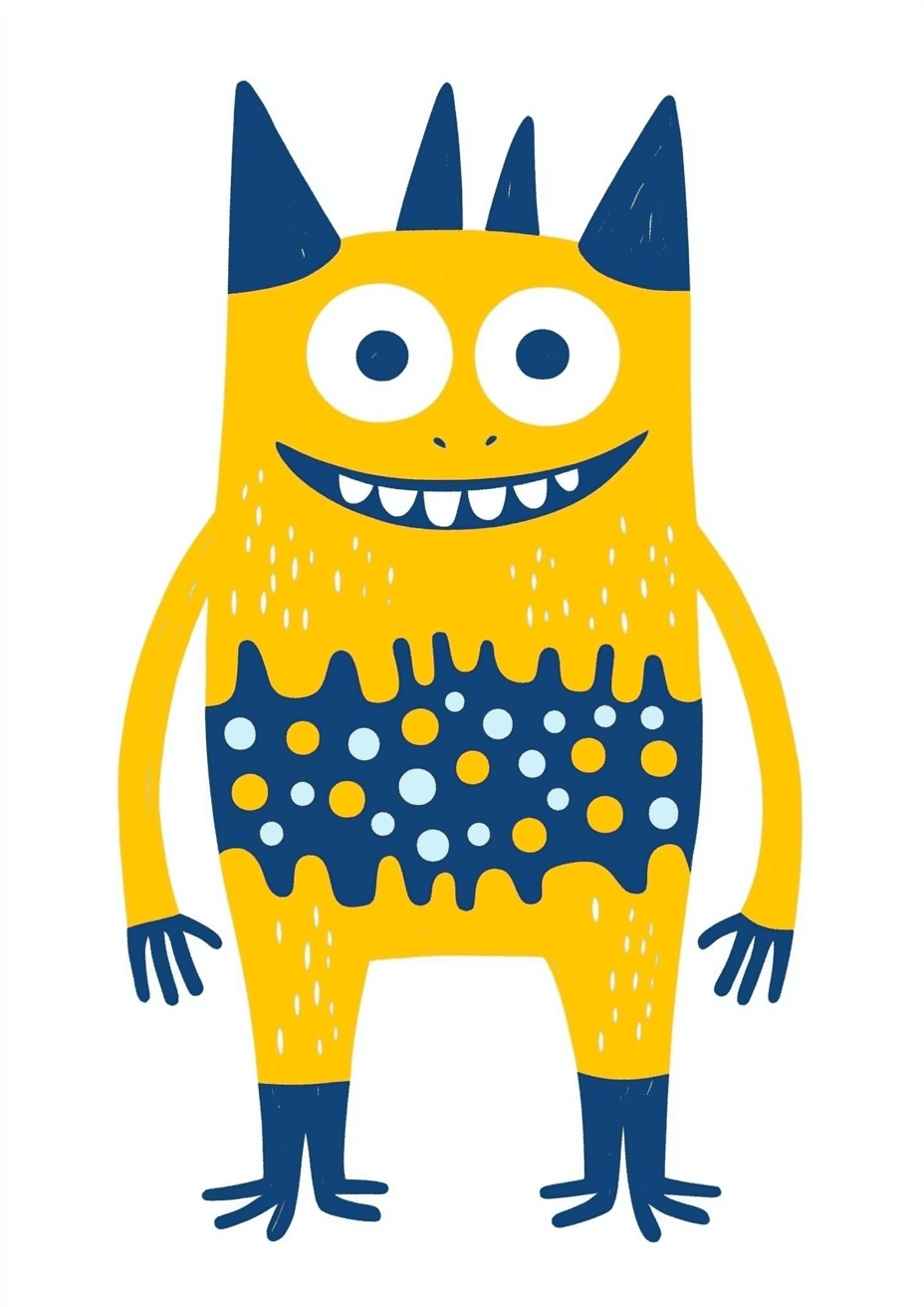 Quirky Blast original repeating artwork