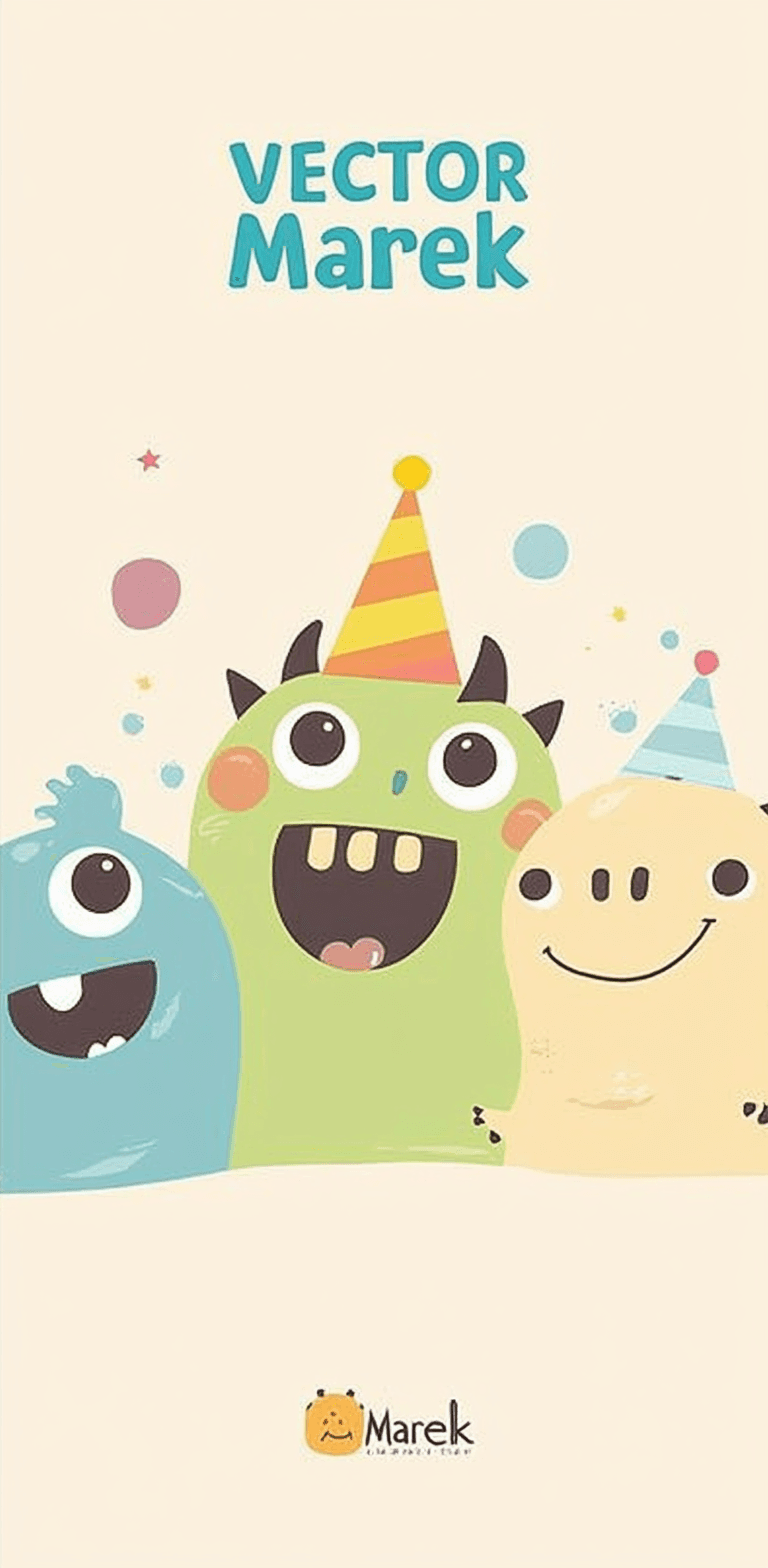 Quirky Roam original repeating artwork