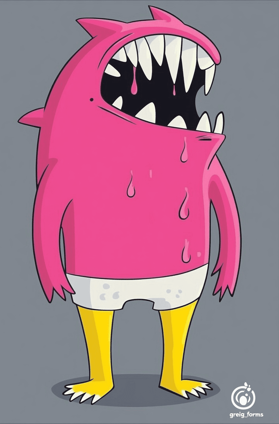 Quirky Zoom original repeating artwork