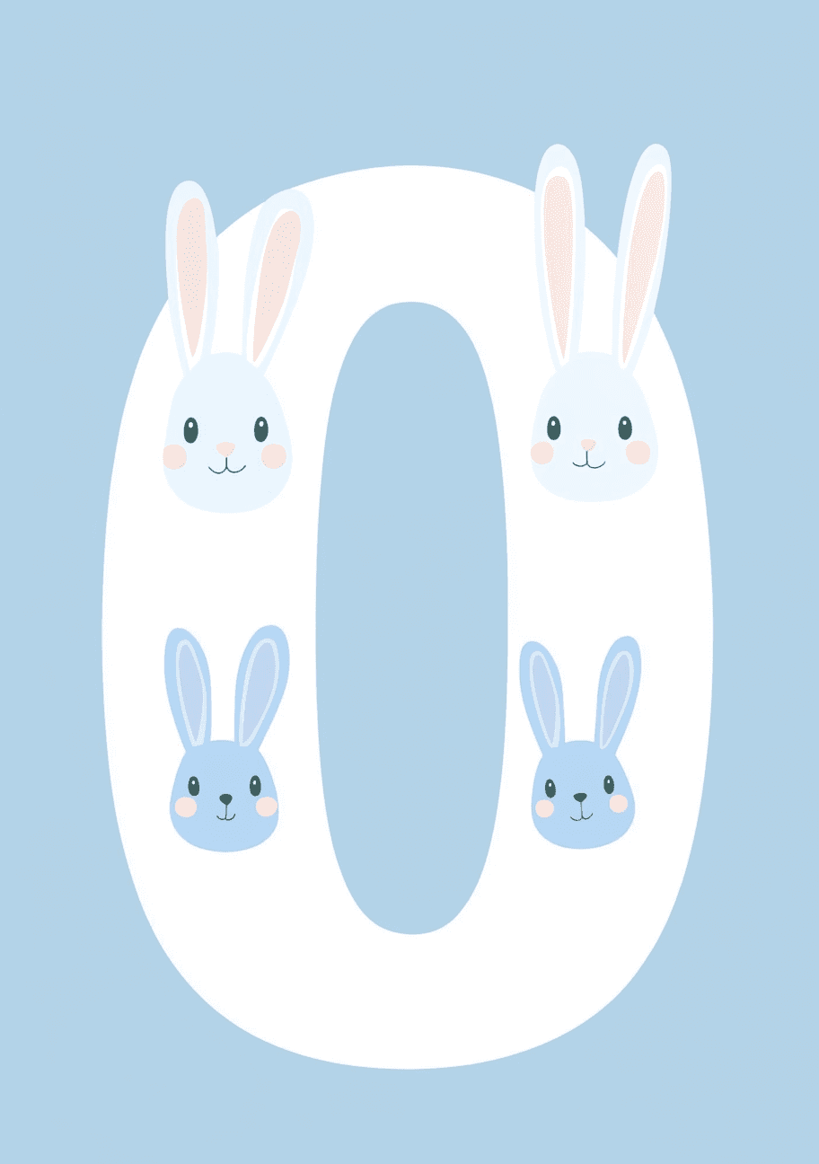Animal Number 074 original repeating artwork