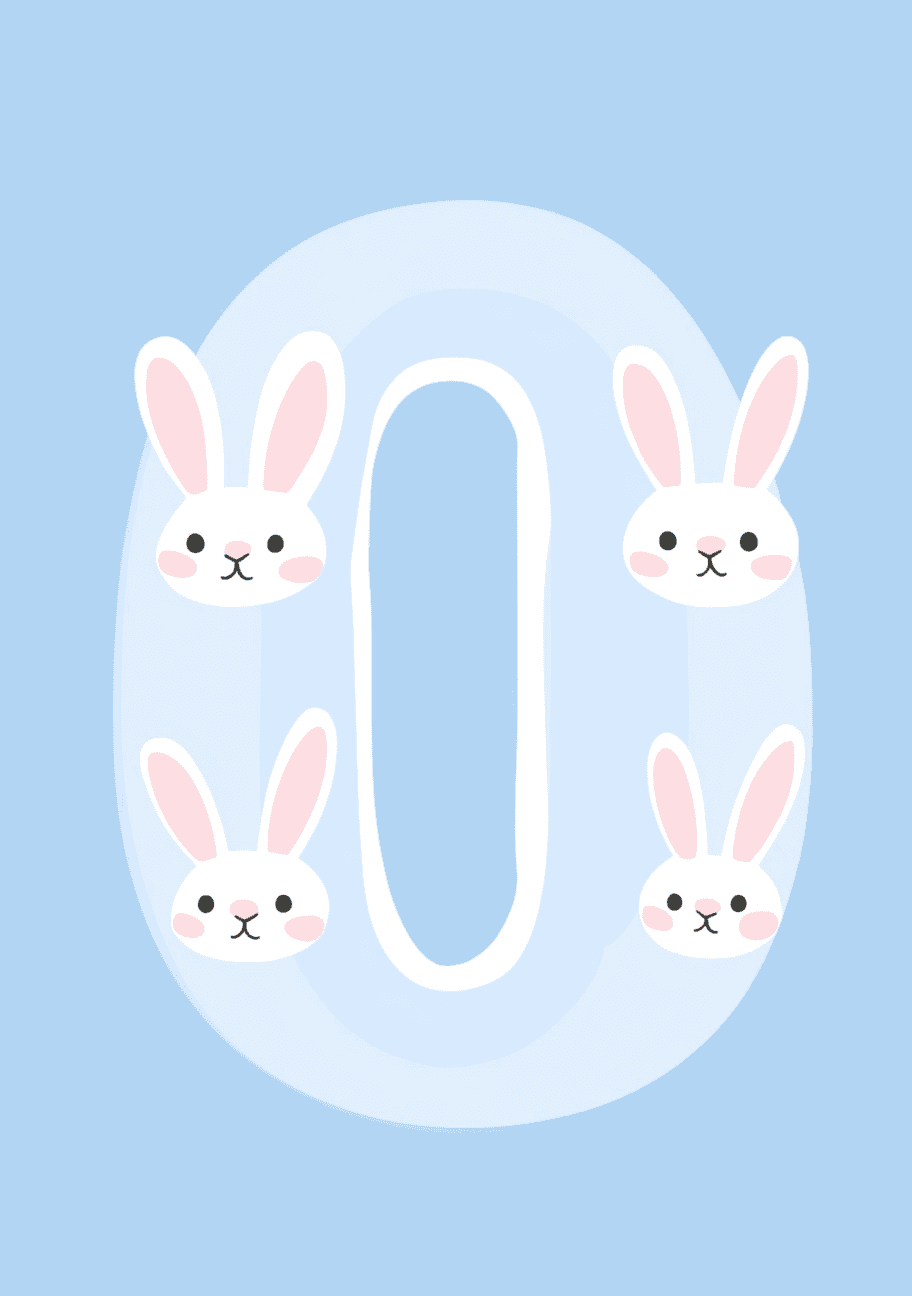 Animal Number Midnight original repeating artwork