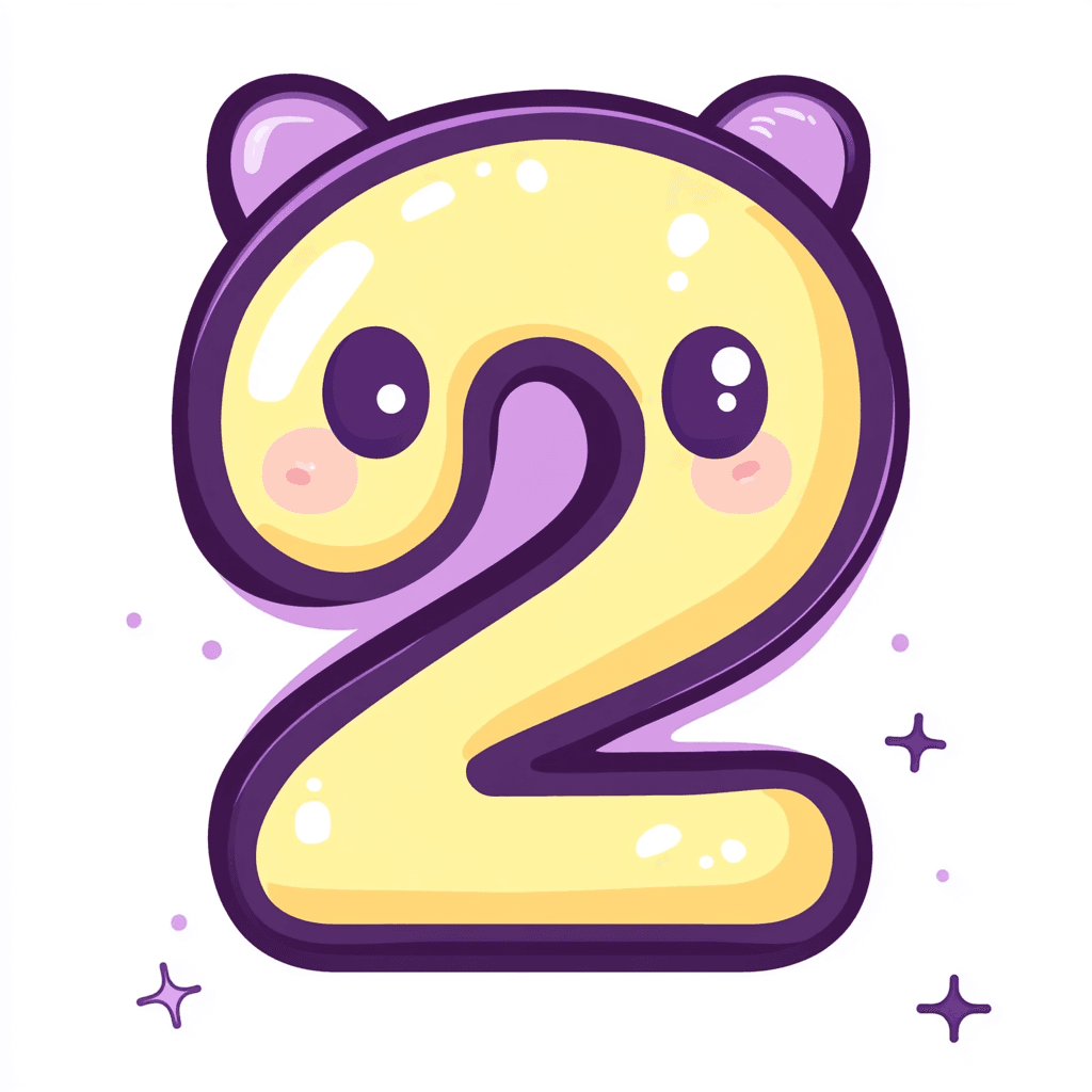 Cute Number 042 original repeating artwork