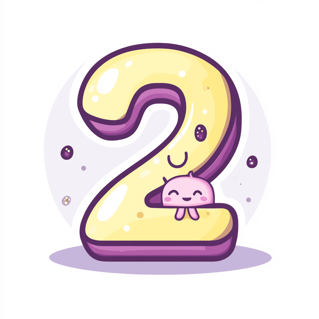 Cute Number Spring original repeating artwork